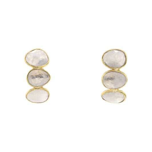 Pendientes Tube Piedra Lunar