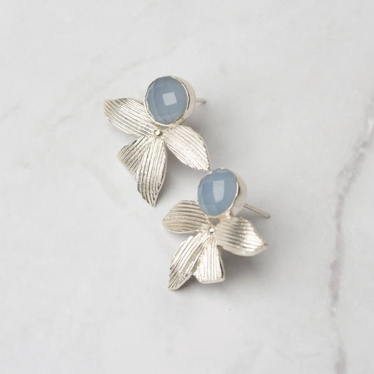 Pendientes Gràcia Ed. Limitada Plata Azul claro