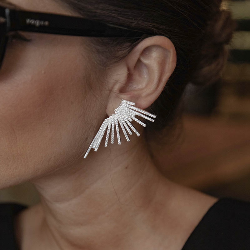 Pendientes Warner Plata Shine