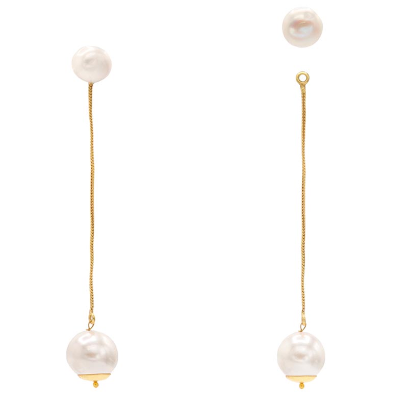 Pendientes Wisdom Desmontable Perlas
