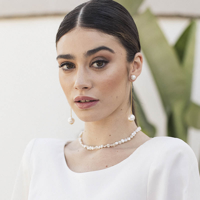 Pendientes Wisdom Desmontable Perlas