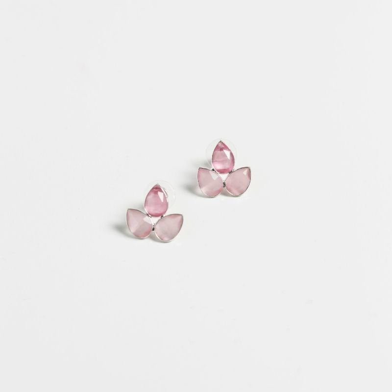 Pendientes Mini Yoga Ed. Limitada Plata Rosas