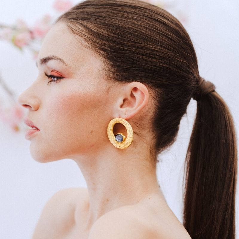 Pendientes Yugen Labradorita