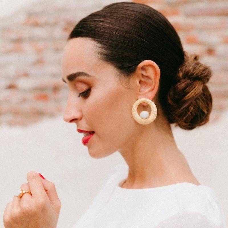 Pendientes Yugen Piedra Lunar