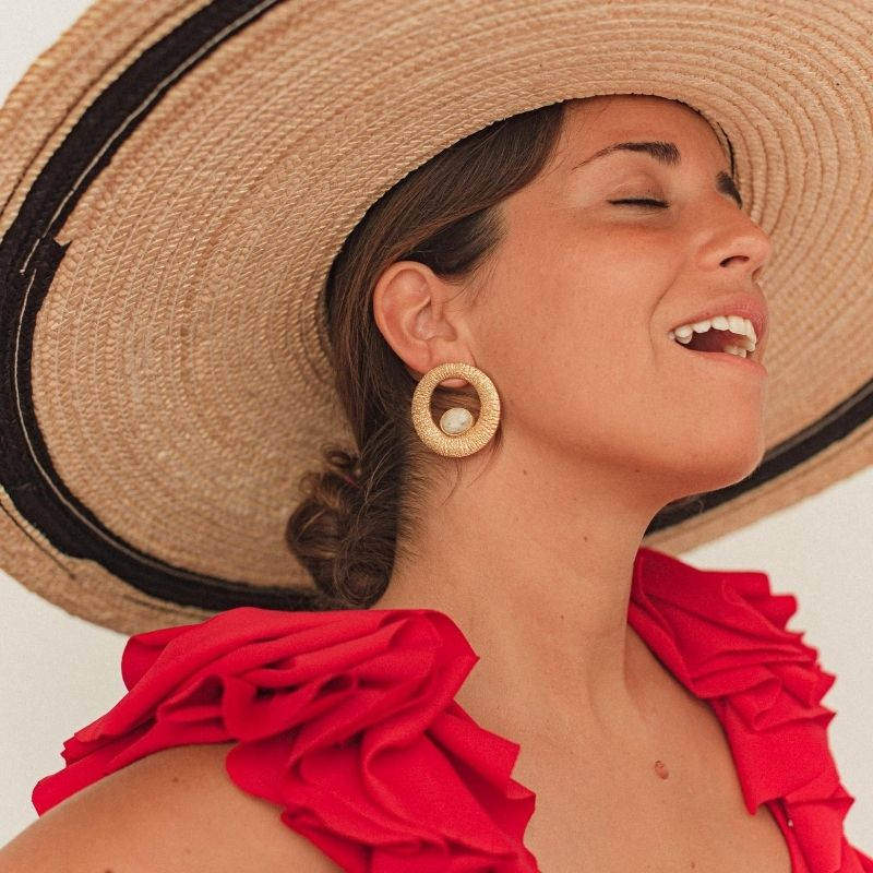 Pendientes Yugen Piedra Lunar