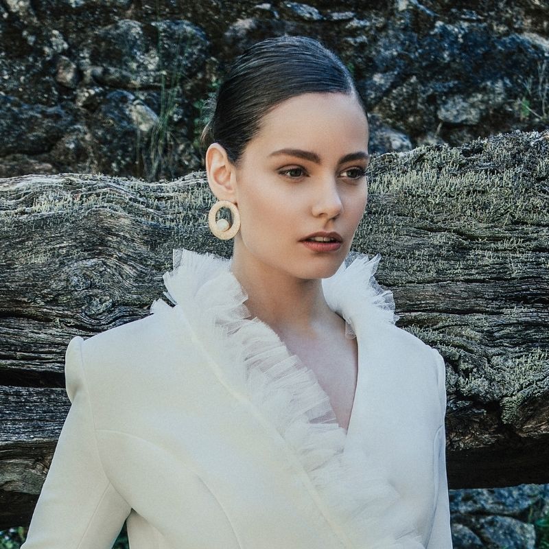 Pendientes Yugen Piedra Lunar