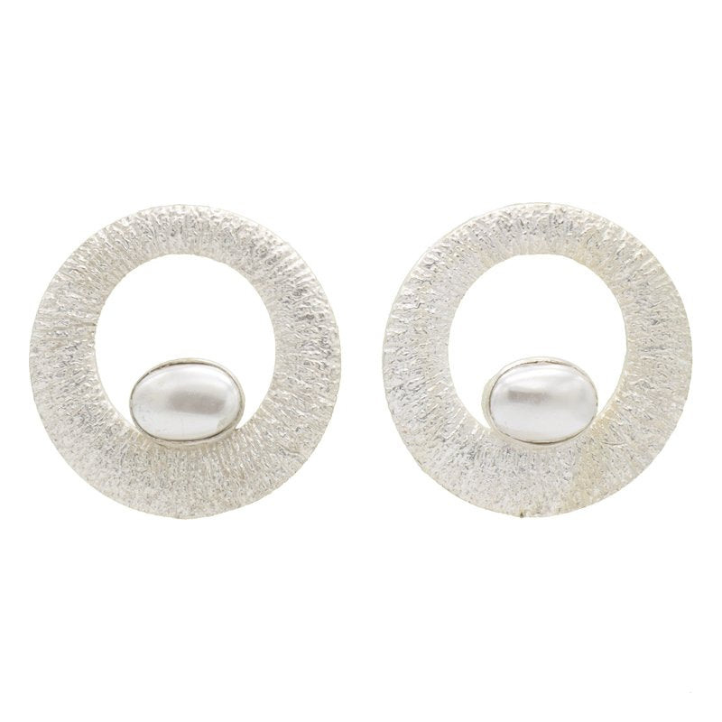 Pendientes Yugen Plata Perla