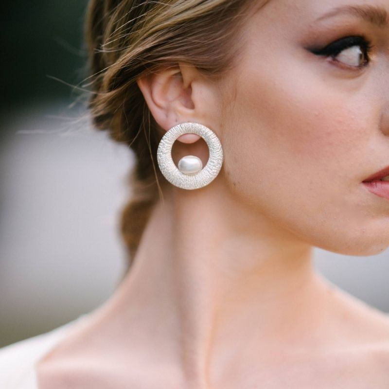 Pendientes Yugen Plata Perla