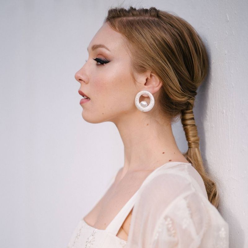 Pendientes Yugen Plata Perla