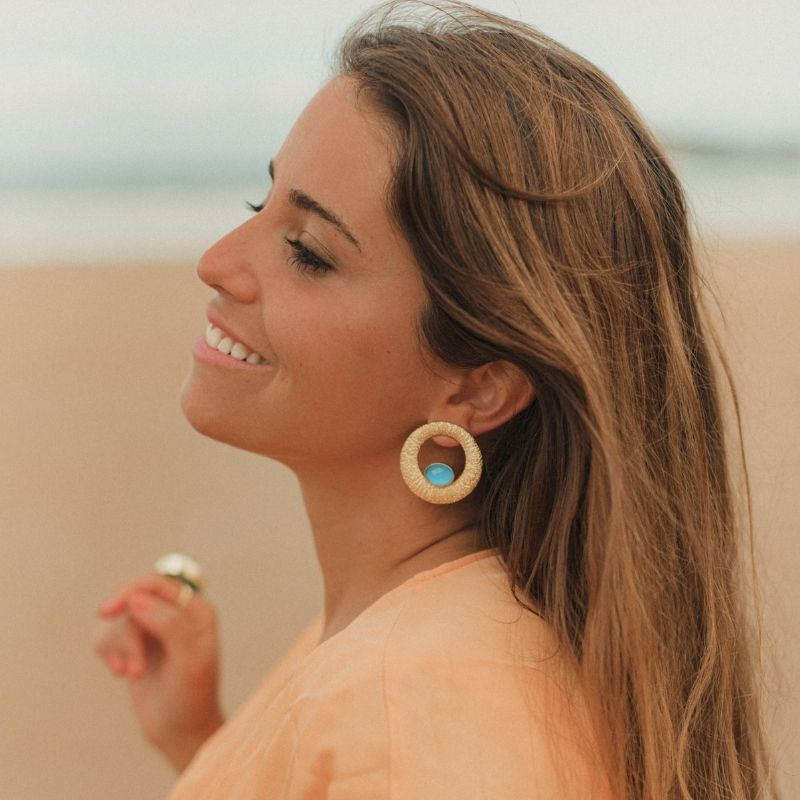 Pendientes Yugen Azul Turquesa