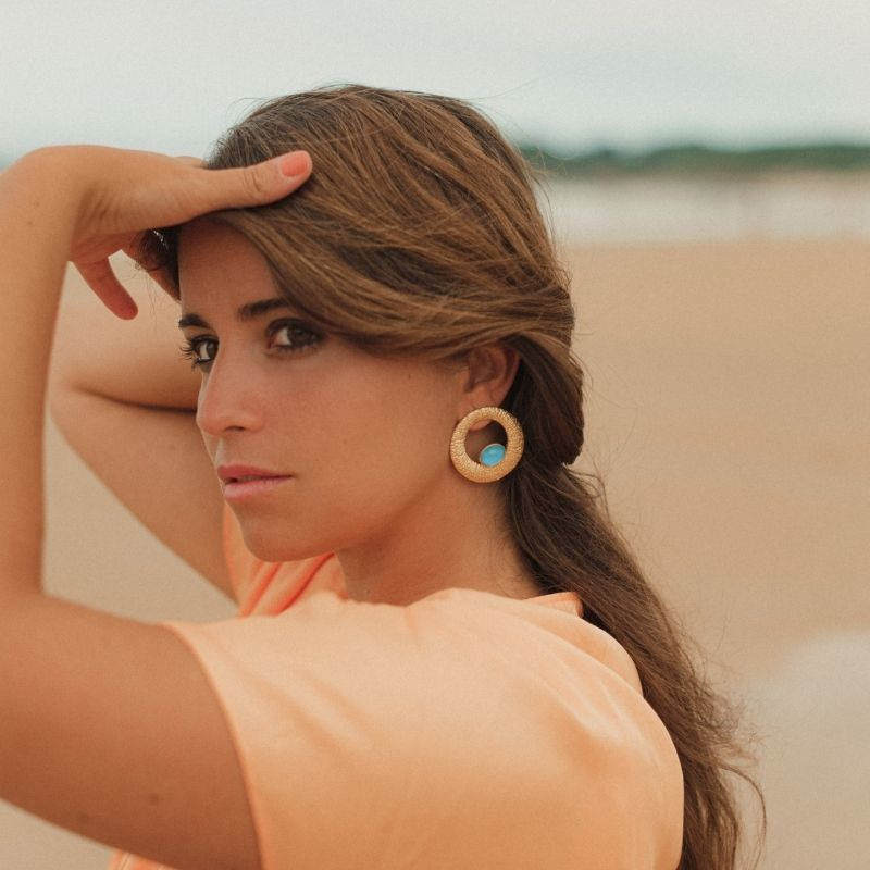 Pendientes Yugen Azul Turquesa