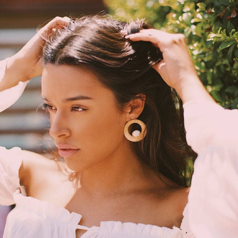 Pendientes Yugen Piedra Lunar