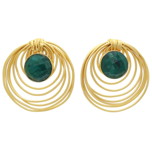 Pendientes Yura Verde