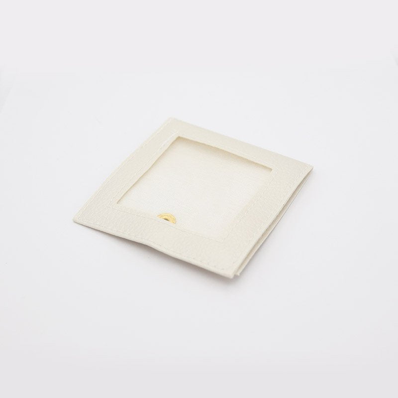 Bolsa De Polipiel Marfil Botón