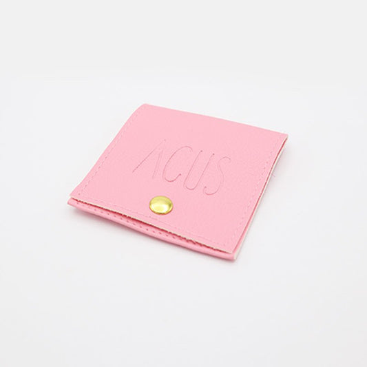 Bolsa De Polipiel Rosa Chicle Botón