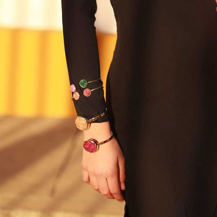 Brazalete Kivi Fucsia mo y Verde