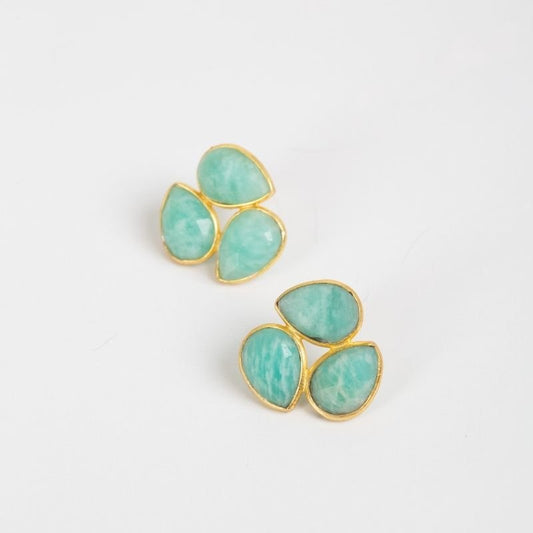 Pendientes Vega Ed. Limitada Verde agua Amazonita