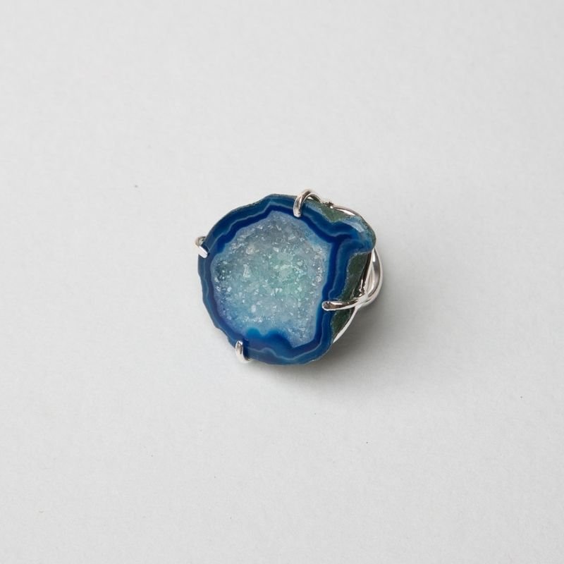 Anillo Geoda Plata Azul