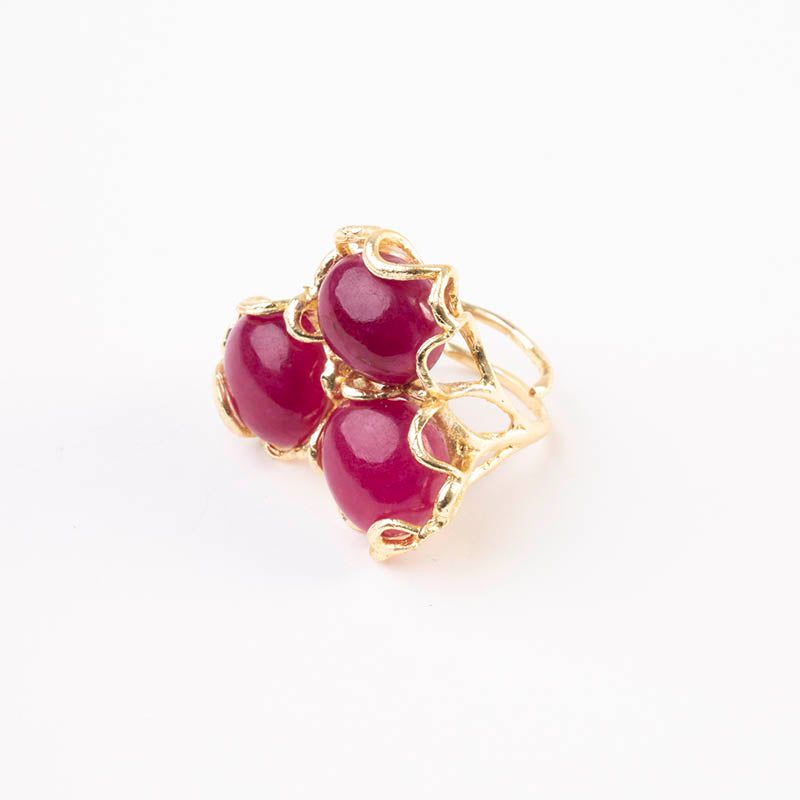 Anillo Baviera Liso Fucsia