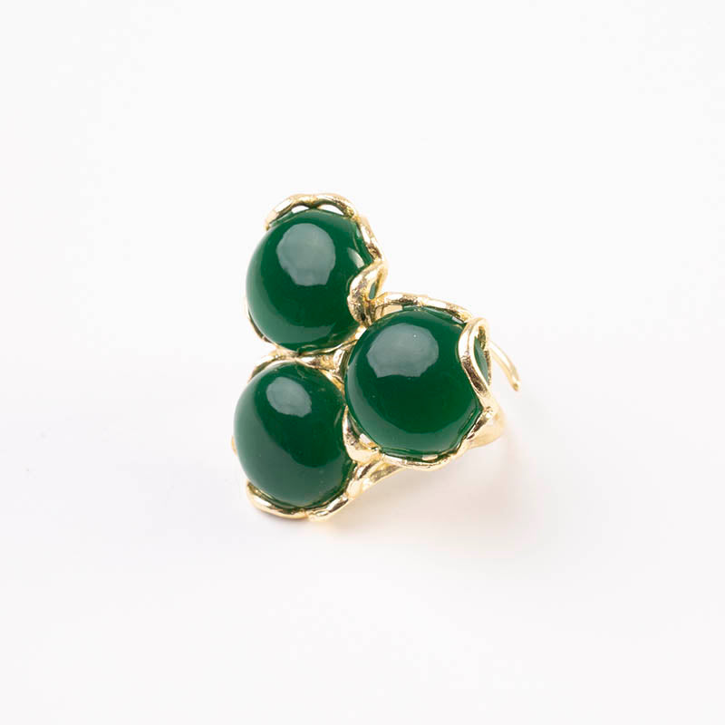 Anillo Baviera Liso Verde