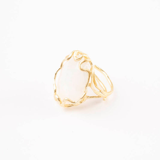 Anillo Alpes Face Piedra Lunar