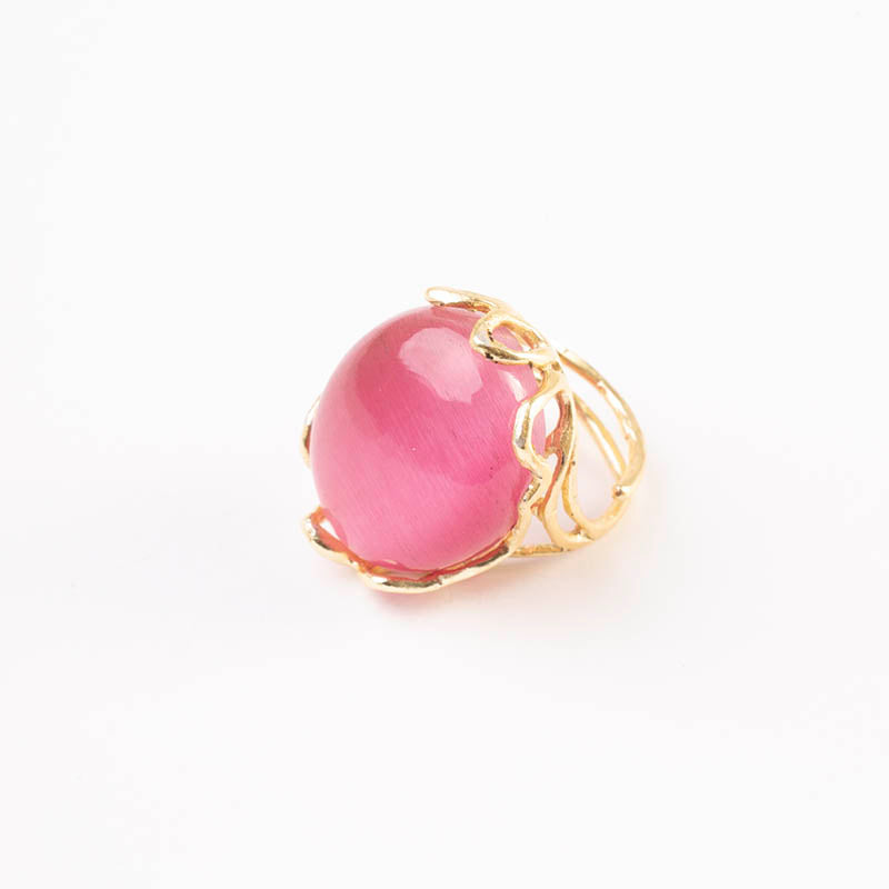 Anillo Alpes Liso Rosa Dark