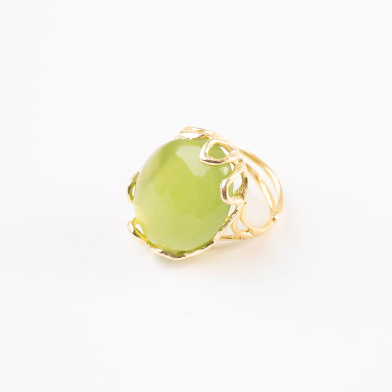 Anillo Alpes Liso Verde Lima