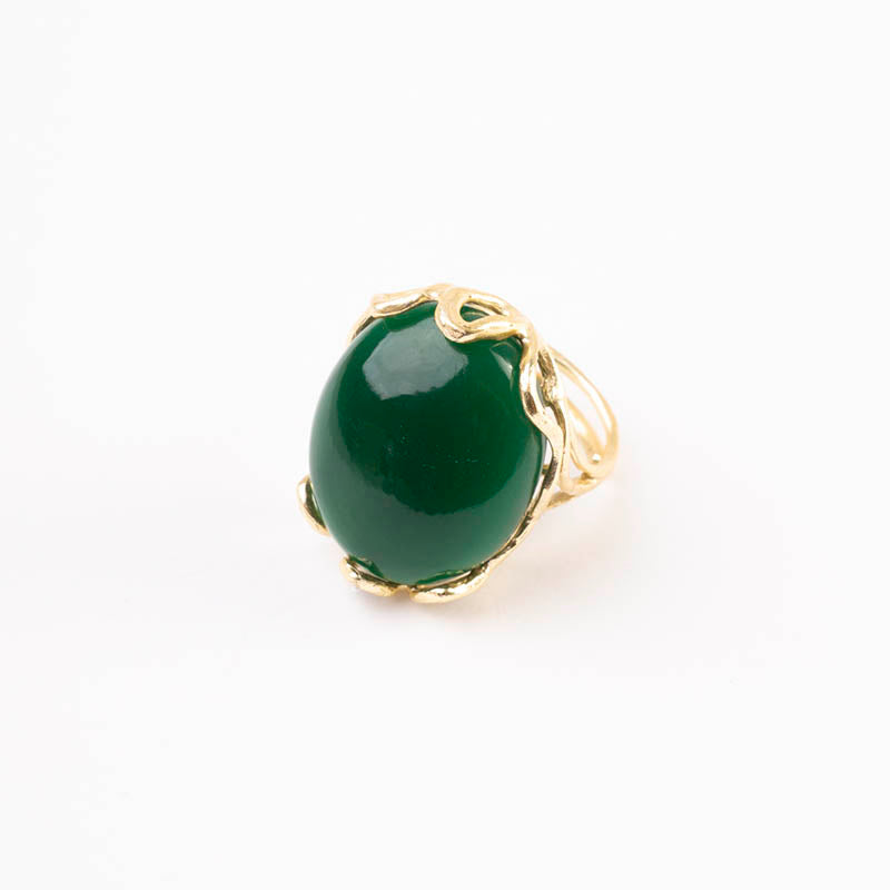 Anillo Alpes Liso Verde