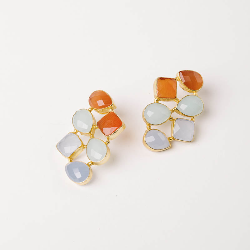 Pendientes Alaska Ed. Limitada Naranja, Verde agua y Azul claro