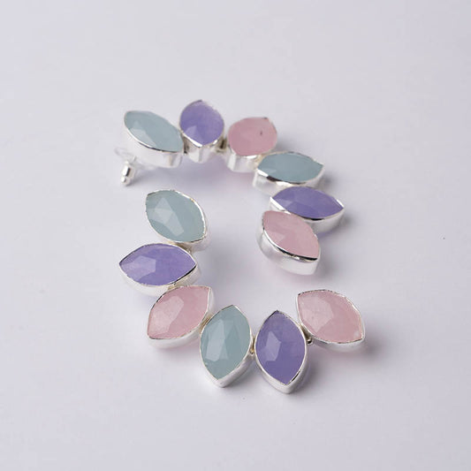Pendientes Boreal Ed. Limitada Plata Pasteles Azul Agua, Lila y Rosa