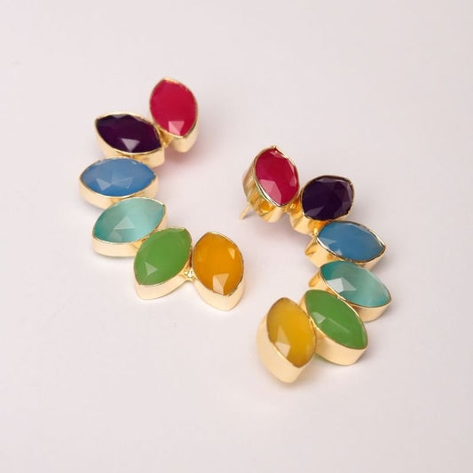 Pendientes Boreal Ed. Limitada Pulido Multicolor Cálidos