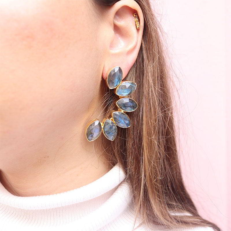 Pendientes Boreal Ed. Limitada Labradorita