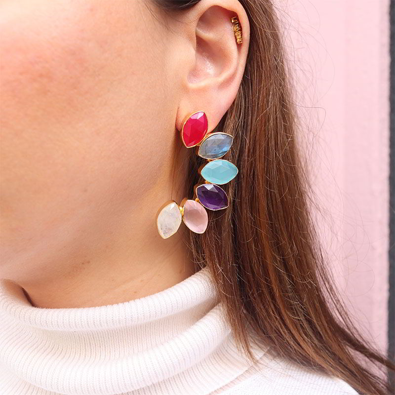 Pendientes Boreal Ed. Limitada Pulido Multicolor Fríos