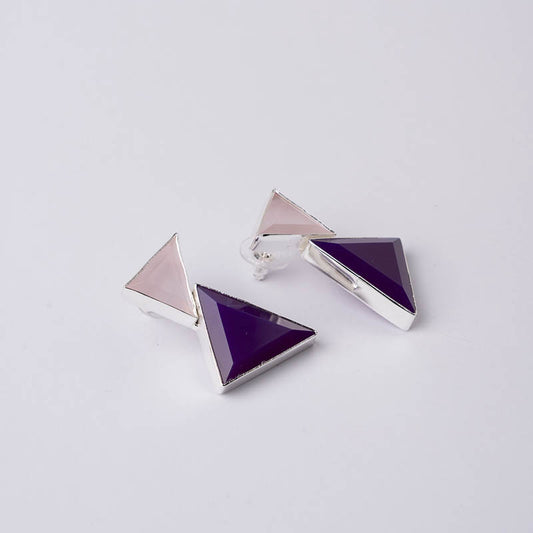 Pendientes Debod Ed. Limitada Plata Rosa y Morado