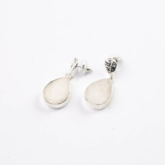 Pendientes Drop Ed. Limitada Plata Blanco