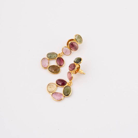 Pendientes Edeko Ed. Limitada Multicolor Turmalinas