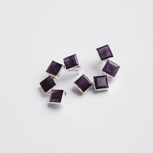 Pendientes Kioto Ed. Limitada Plata Morado Amatista