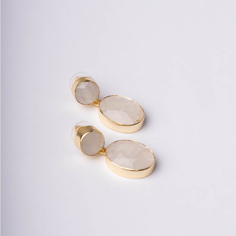 Pendientes Rupia Iconic Ed. Limitada Piedra Lunar