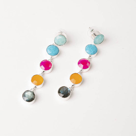Pendientes Toledo Ed. Limitada Plata Pulido Trend Multicolor
