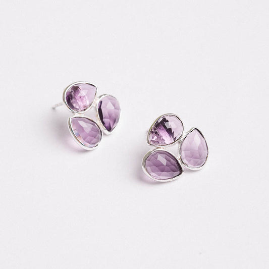 Pendientes Vega Ed. Limitada Plata Morado