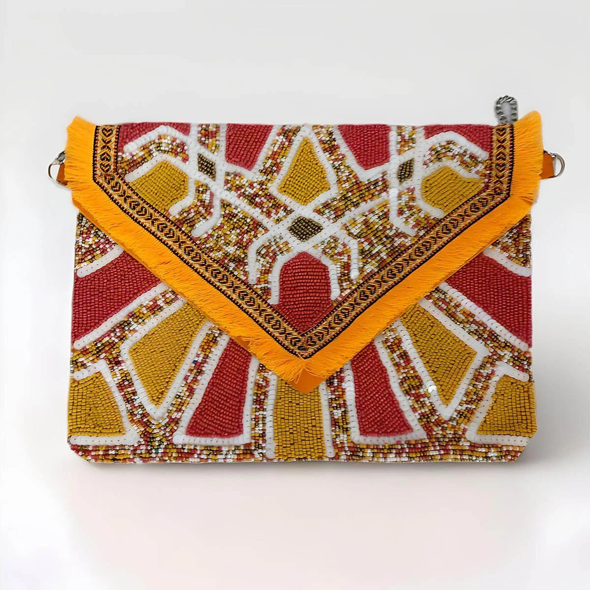 Bolso Sobre Banjara Étnico Naranja