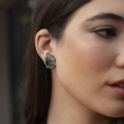 Pendientes Azacán Cromo Verde