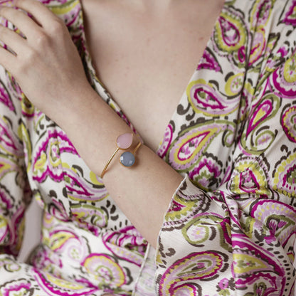 Brazalete Cg Rosa claro y Azul claro