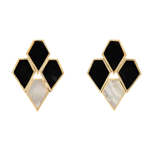 Pendientes Palace Ed. Limitada Negro y Nácar