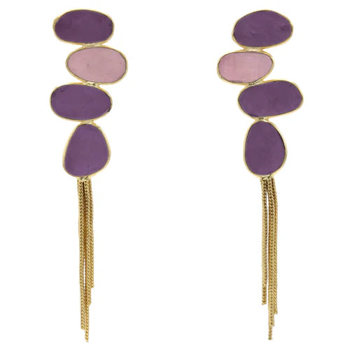 Pendientes Geniqui Ed. Limitada Morado y Rosa