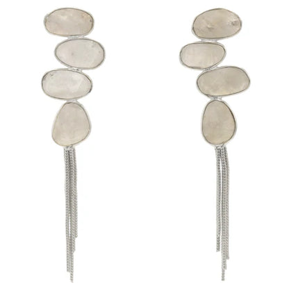 Pendientes Geniqui Ed. Limitada Plata Piedra Lunar