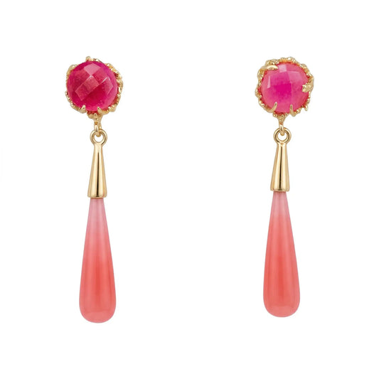 Alma de Sevilla Fuchsia Earrings