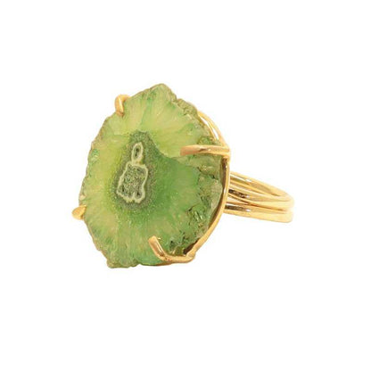 Anillo Piedra Solar Verde