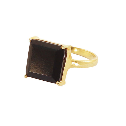 Anillo Square Negro