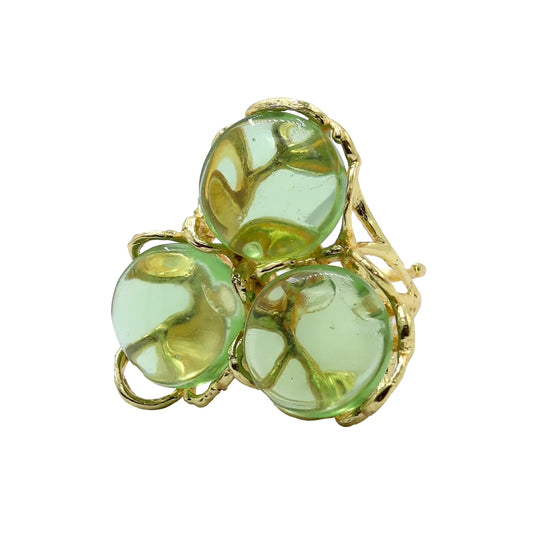 Anillo Baviera Liso Verde Lima